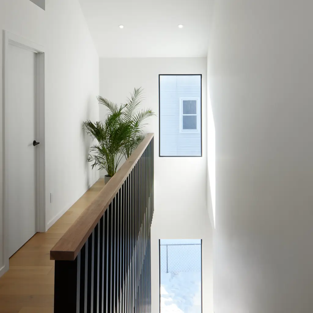 Fiberglass window frames in architectural design is their narrow profile.