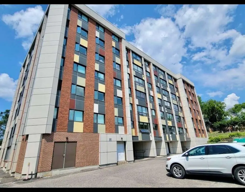 A new 7-story apartment building in Kenora, Ontario