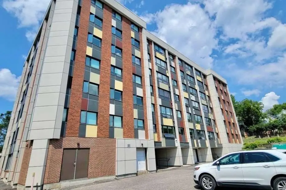 A new 7-story apartment building in Kenora, Ontario