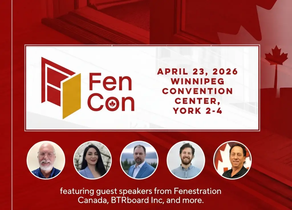 FenCon 2026 brings together leading voices shaping the future of fenestration—from building science and sustainability to automation and manufacturing innovation.