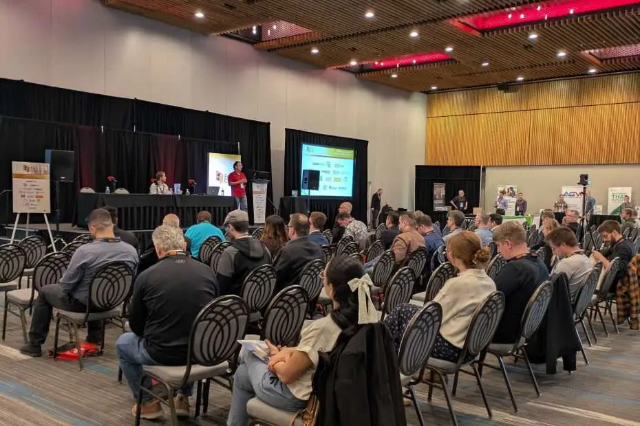 The SILEX exhibit booth at FenCon 2026, showcasing high-performance pultruded fiberglass window and door systems designed for the Canadian climate