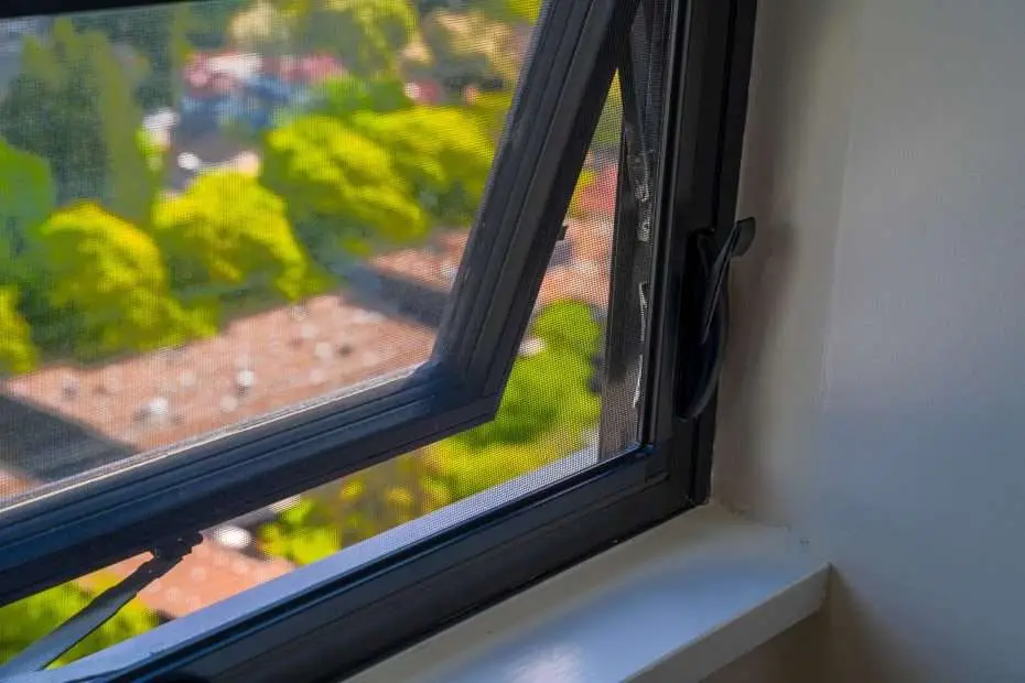 Close-up of durable pultruded fiberglass patio door framing by SILEX, designed to handle high wind loads and rain on the West Coast.