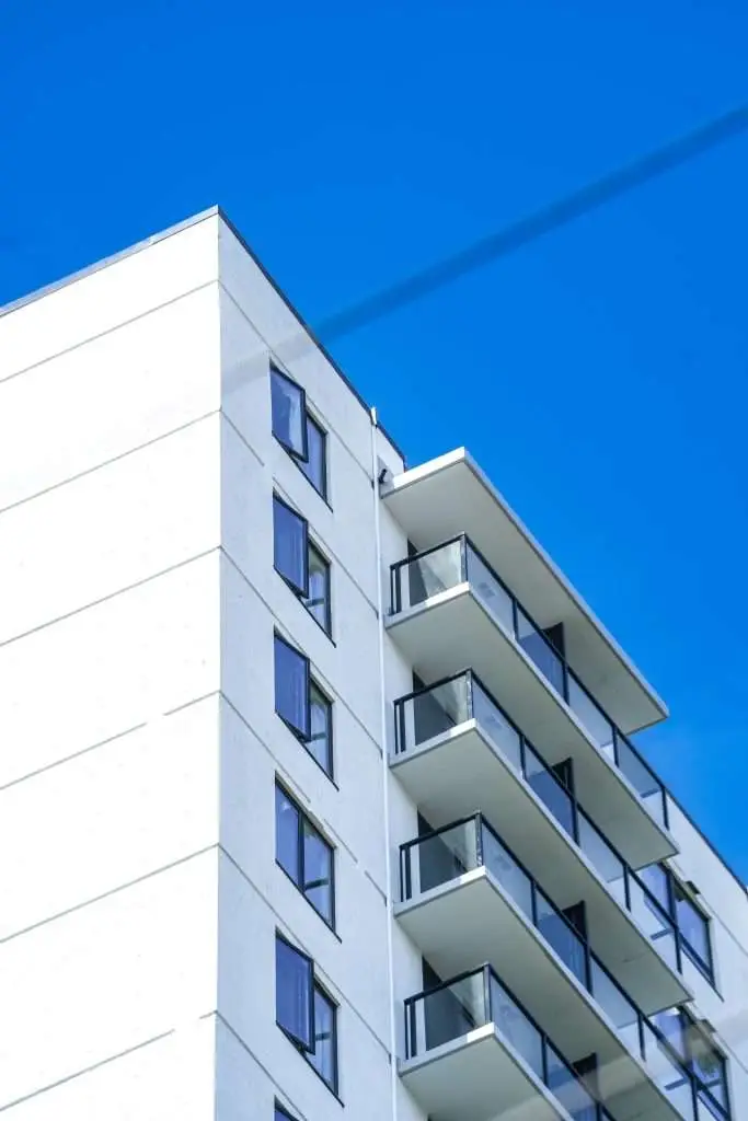 Commercial fiberglass window installation in progress at Westsea Place in Vancouver under the engineering guidance of SR Engineering Ltd.